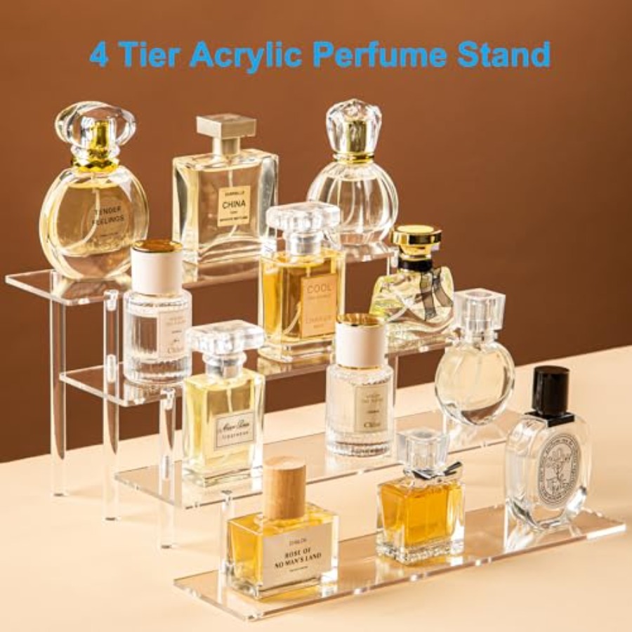 4 Tier Acrylic Perfume Organiz - Display Risers Set review and price