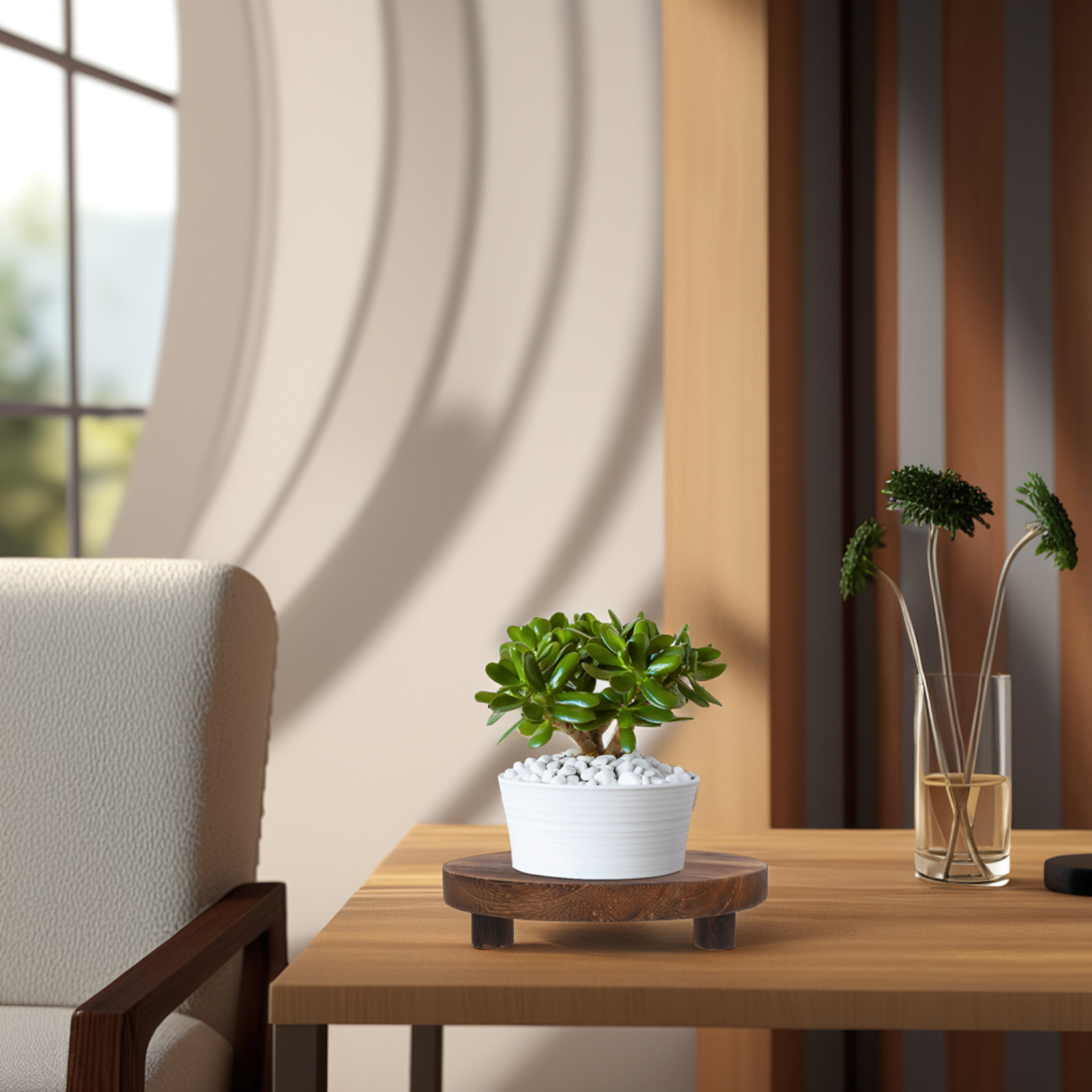 3Pcs Wooden Plant Stand Set Na - Display Risers Set review and price